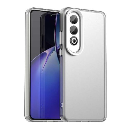 OPPO K12 Plus Shockproof Phone Case - White Candy PC Hybrid TPU - 1