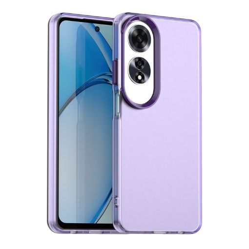 OPPO A60 Global Candy PC Hybrid TPU Shockproof Case - Purple - 1