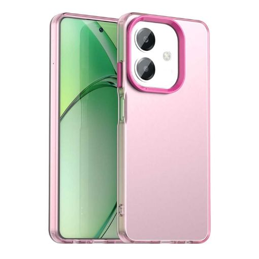 OPPO A3 5G Global Red Shockproof Candy PC Hybrid TPU Phone Case - 1