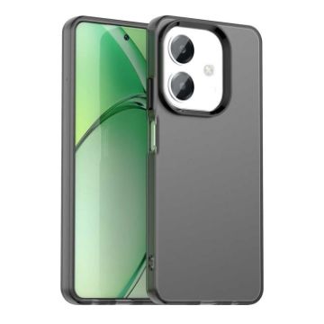 OPPO A3x 4G Shockproof Phone Case - Black Candy PC Hybrid TPU - 1