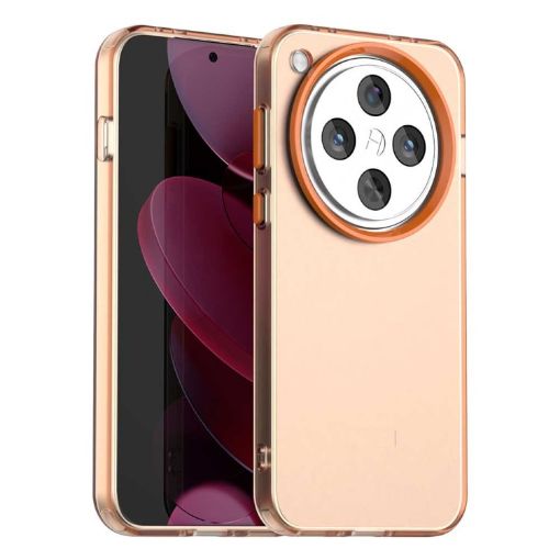 OPPO Find X8 5G Shockproof Phone Case, Candy PC Hybrid TPU, Orange - 1