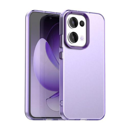 OPPO Reno13 5G Global Candy PC TPU Shockproof Case - Purple - 1