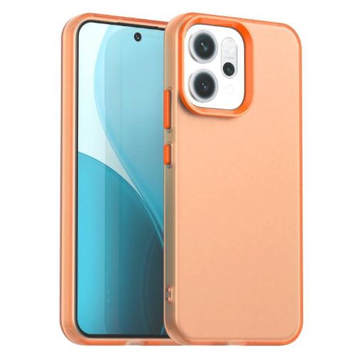OPPO Reno14 5G Global Candy PC TPU Shockproof Phone Case - Orange - 1