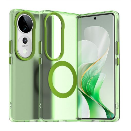 Vivo S19 Green Candy Magsafe PC Hybrid TPU Phone Case - 1