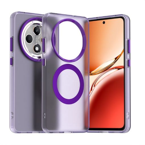 OPPO Reno12 F 5G Purple Candy Magsafe PC Hybrid TPU Phone Case - 1