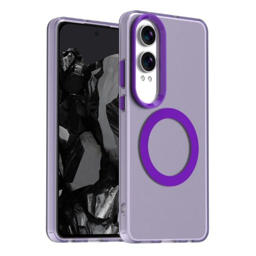 OPPO K12x Candy Magsafe PC Hybrid TPU Phone Case - Purple - 1