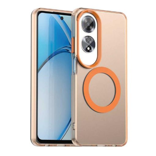 OPPO A60 Global Candy Magsafe PC Hybrid TPU Case - Orange - 1