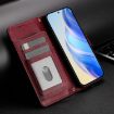 Realme 14/14T 5G Dark Red Leather Wallet Phone Case with Multi-Card Slots - 2