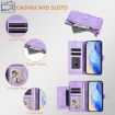 Realme 14/14T 5G Purple Leather Wallet Phone Case with Multi-Card Slots - 5