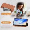 Realme 14/14T 5G Brown Leather Wallet Phone Case with Multi-Card Slots - 3