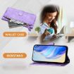Realme Neo7 Turbo Purple Leather Phone Case with Multi-Card Slots & Zipper - 3