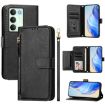 Realme 14x/C75 5G/V70 Leather Wallet Phone Case Black - Multi-Card Slots - 1