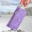 Realme 14x/C75 5G/V70 Purple Leather Wallet Phone Case with Multi-Card Slots - 6