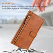 Realme 14x/C75 5G/V70 Leather Wallet Phone Case Brown - Multi-Card Slots - 6