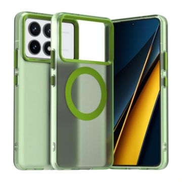 Xiaomi Poco F6 Pro Green Candy Magsafe PC Hybrid TPU Phone Case - 1