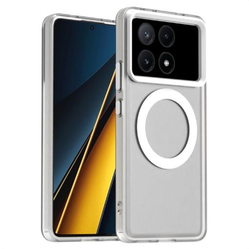 Xiaomi Poco X6 Pro 5G White Magsafe Hybrid TPU Phone Case - 1