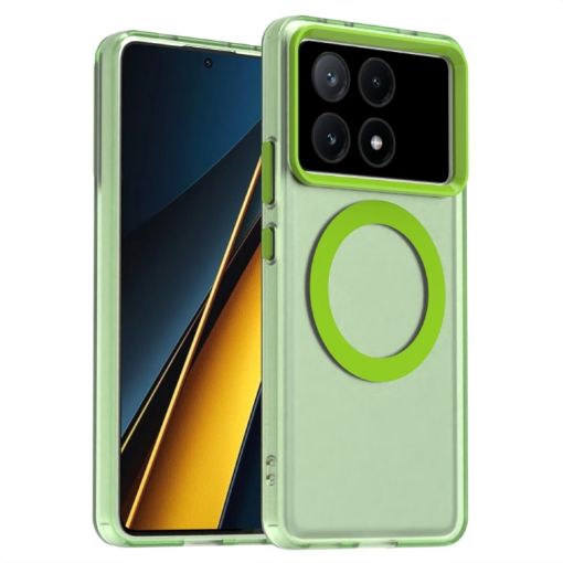 Xiaomi Poco X6 Pro 5G Green Magsafe Hybrid TPU Phone Case - 1