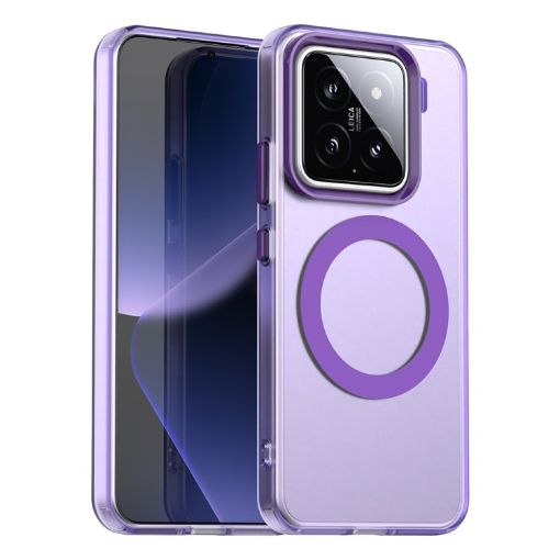 Xiaomi 15 Pro Candy Magsafe PC Hybrid TPU Phone Case - Purple - 1