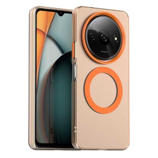 Xiaomi Poco C61 Orange Candy Magsafe PC Hybrid TPU Phone Case - 1