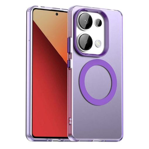 Xiaomi Poco M6 Pro 4G Purple Candy Magsafe PC TPU Phone Case - 1