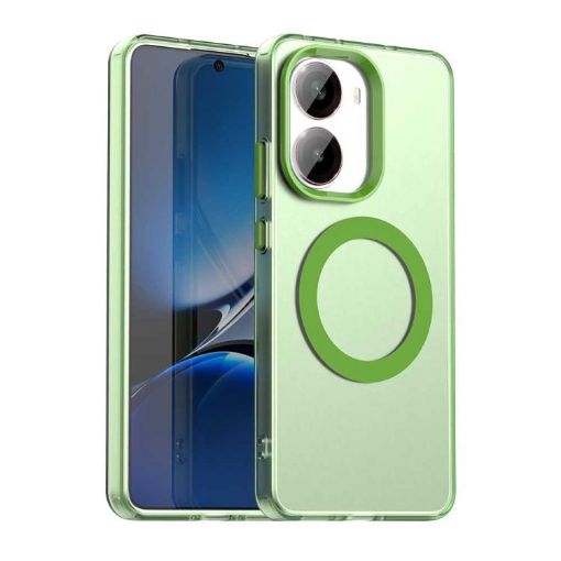 Xiaomi Poco X7 Pro Green Candy Magsafe PC Hybrid TPU Phone Case - 1