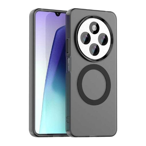 Redmi A3 Pro Candy Magsafe PC Hybrid TPU Case - Black - 1
