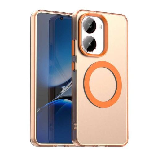 Redmi Turbo 4 Orange Magsafe PC Hybrid TPU Phone Case - 1