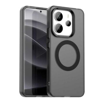 Redmi Note 14 4G Black Candy Magsafe PC Hybrid TPU Phone Case - 1