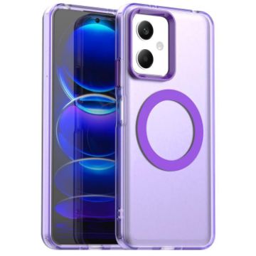Redmi Note 12 5G/Poco X5 Purple Magsafe Hybrid TPU Phone Case - 1