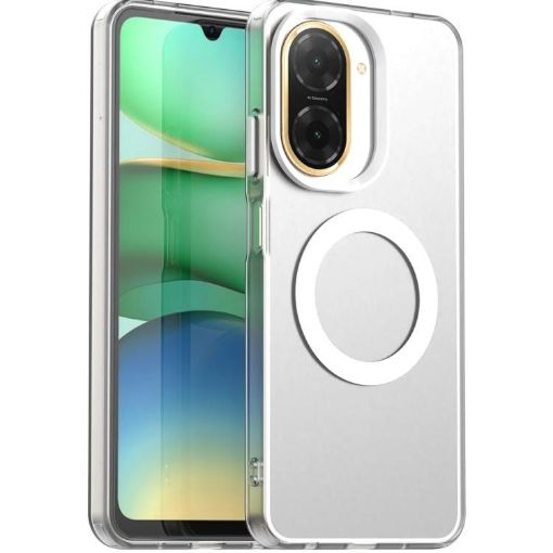 Redmi A5/Xiaomi Poco C71 White Magsafe PC Hybrid TPU Phone Case - 1
