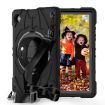 Samsung Galaxy Tab A8 Case with Bat Hand Grip Turntable Stand - Black - 1
