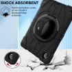Samsung Galaxy Tab A8 Case with Bat Hand Grip Turntable Stand - Black - 5