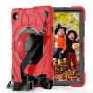 Samsung Galaxy Tab A8 Case: Red Black Bat Hand Grip Turntable Stand - 1