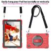 Samsung Galaxy Tab A8 Case: Red Black Bat Hand Grip Turntable Stand - 6