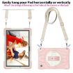 Samsung Galaxy Tab A8 Pink White Bat Hand Grip Turntable Stand Case - 6