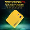 M167 PD 20W Type-C & USB QC 3.0 Fast Charger, US Plug, Black - 2