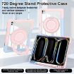 iPad Pro 13 2024 Crystal Armor Case with Pen Slot - Blue Pink - 3