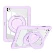 iPad Pro 13 2024 Purple Crystal Armor Case with Pen Slot - 1