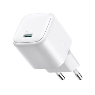 JOYROOM JR-TCG15 30W GaN Mini Charger EU Plug USB-C Type-C White - 1