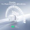 JOYROOM JR-TCG15 30W GaN USB-C Mini Charger, UK Plug, White - 2