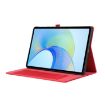 Infinix Xpad Red Fabric Texture Flip Leather Tablet Case - 5