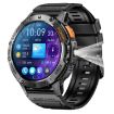 K65 1.43" Smart Watch with Bluetooth Call, Heart Rate & Blood Oxygen (Black) - 1