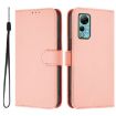 Ulefone Note 14 Pink Leather Phone Case with Lanyard - Skin Feel - 2