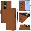 Ulefone Note 17 Pro Brown Leather Phone Case with Lanyard - 1