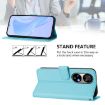 Ulefone Note 17 Pro Sky Blue Leather Phone Case with Lanyard - 3