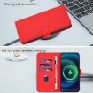 Ulefone Note 18 Ultra Red Leather Phone Case with Lanyard - 7