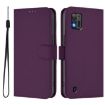 ZTE Blade A52 Lite Violet Leather Phone Case with Lanyard - 2