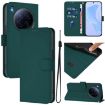 Tecno Camon 40 Premier Dark Green Leather Phone Case with Lanyard - 1