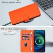 Xiaomi 14 Ultra 5G Leather Phone Case with Lanyard - Orange - 7