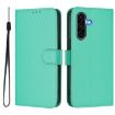 Samsung Galaxy A36 5G Green Leather Phone Case with Lanyard - 2